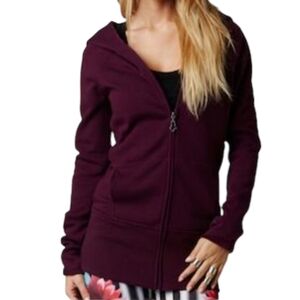 Fox Racing Women's Perfect Lush Hoodie Sweater Jacket Purple Size Medium